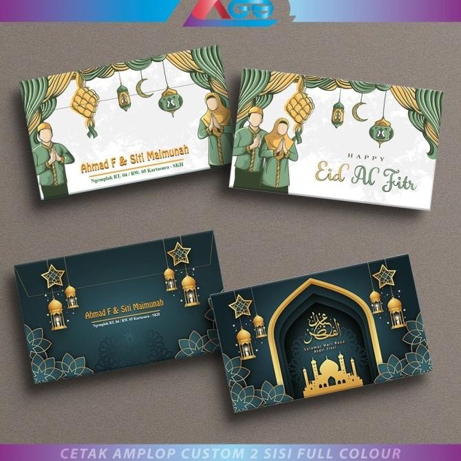 

Mubarak| Amplop Hari Raya Lebaran Idul Fitri Custom 2 Sisi Amplop Angpau Ucapan