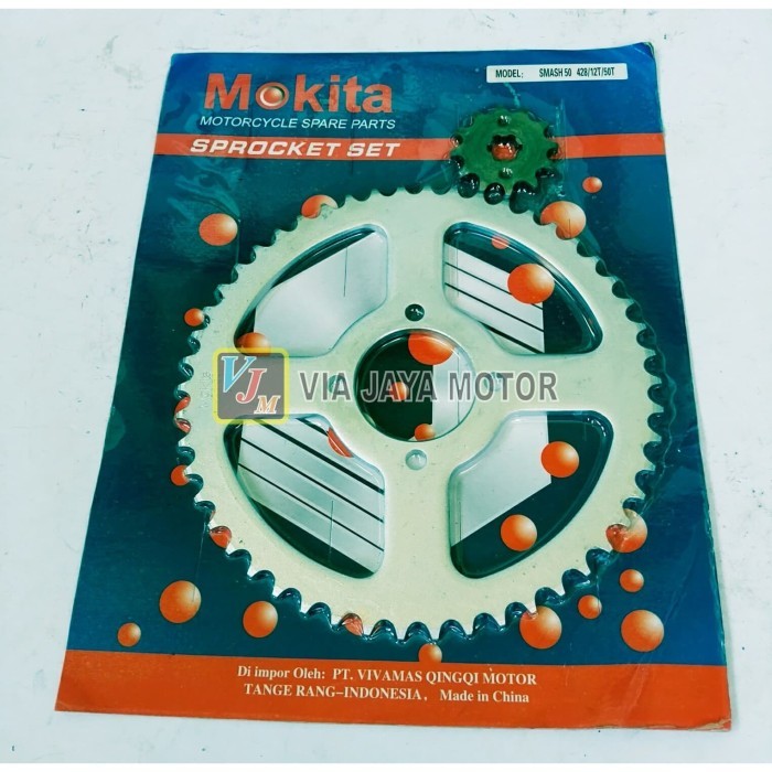 Gir Gear Set Depan Belakang 428 - 50T - 12T Suzuki Tornado Smash Barang Langka