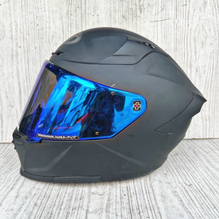 HELM KYT STRIKER SOLID BLACK DOFF PAKET GANTENG / KYT FULL FACE STRAIKER BLACK DOFF