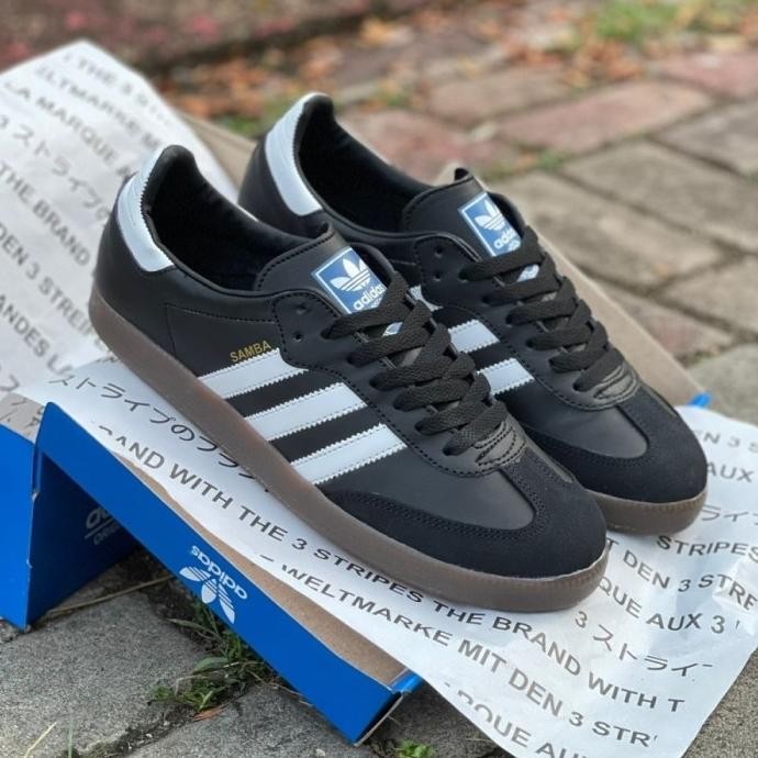 Sepatu Adidas Samba OG Sneakers Pria Bukan Original Best Quality Hitam