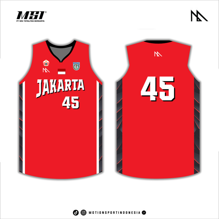 Jersey Basket MSI - PON DKI JAKARTA 2024 RED