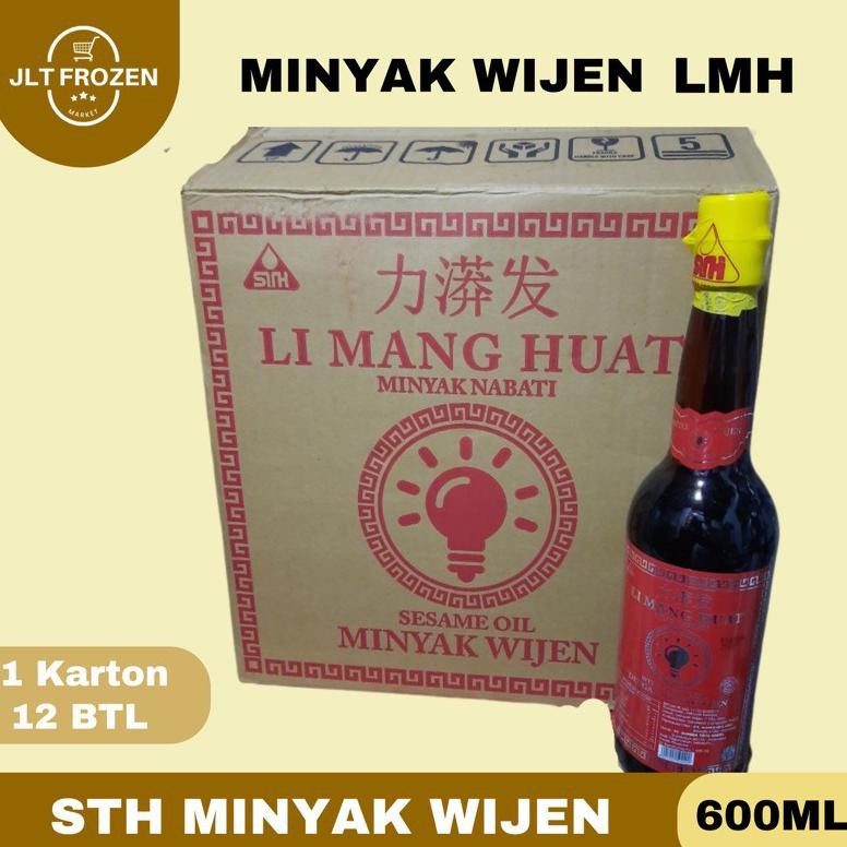 

STH Minyak Wijen Sesame Oil LMH Li Mang Huat 600ml 1 Karton 12 Botol