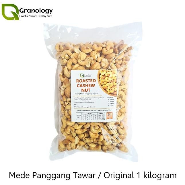 

Kacang Mede Oven / Roasted Cashew Nut (1 Kilogram) By Granology Original Dan Terpercaya