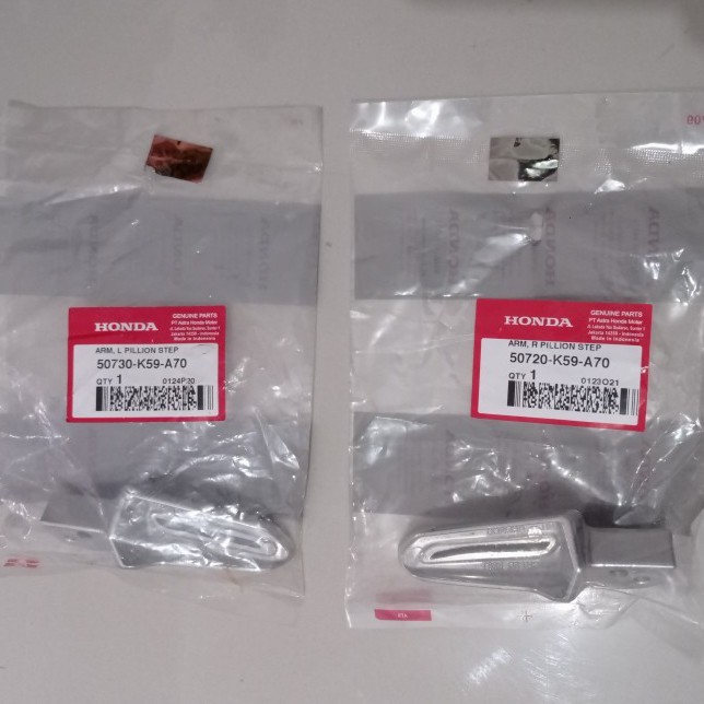 Footstep Arm Pillion Step Vario 150 Led Kiri Kanan Original