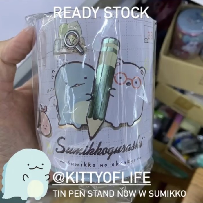 

Tempat Pensil Tin Pen Stand Sumikkogurashi Original