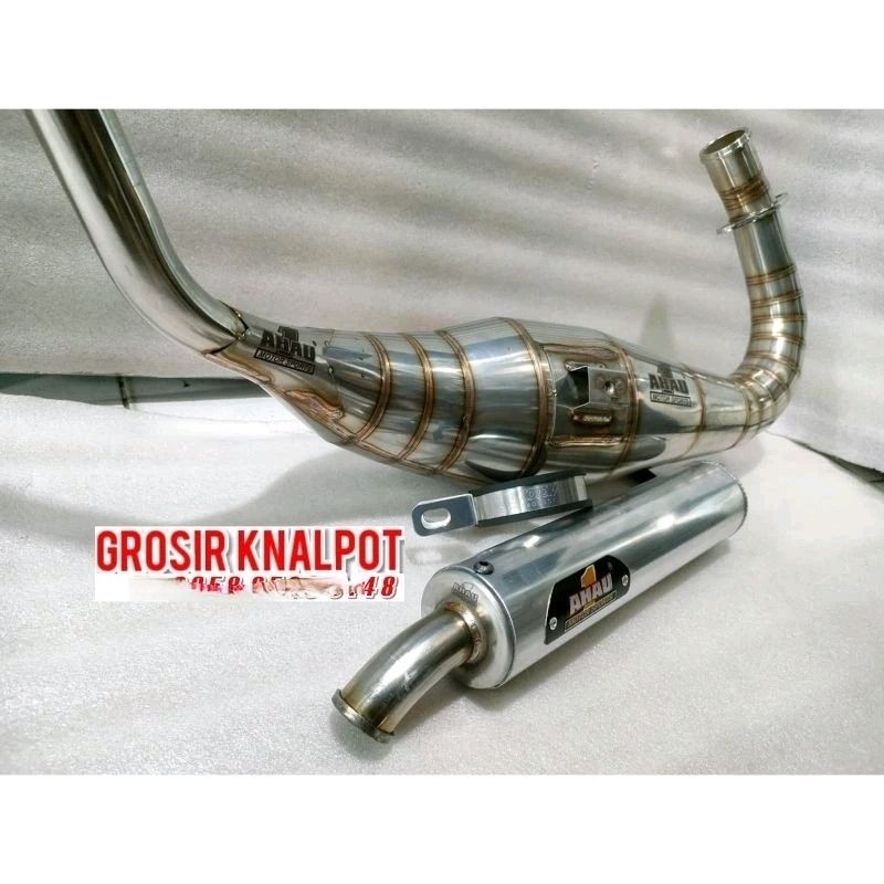 Knalpot AHAU Ahau1 Racing ORIGINAL Stainles Model Cobra & NonCobra standar Kawasaki Ninja RR R SS ZX