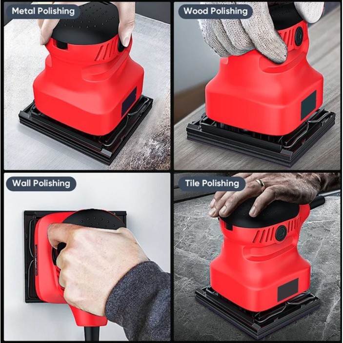 SUNC TOOLS Mesin Amplas Kayu Elektrik Sander Amplas Tembok Amplas Listrik Electric Sander