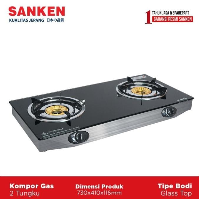 Sanken Sg-369 Dx2 Kompor Gas 2 Tungku
