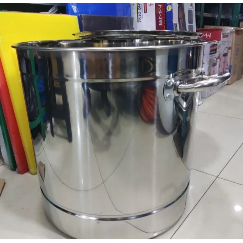 panci kukusan,stockpot steamer stainless tebal 40cm