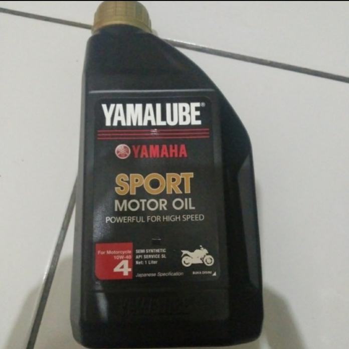 Sport Motor Oil Oli Mesin Yamaha Yamalube Sport 10W/40 4T (1L) Ori Baru