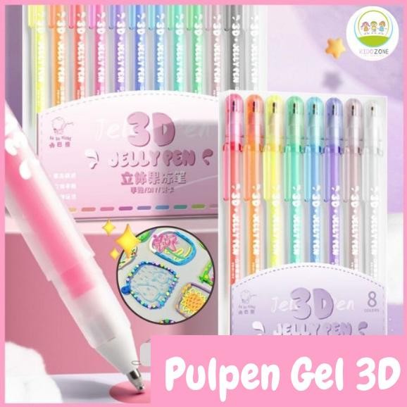 

Produk Baru!! Pulpen Gel 3D Pulpen Warna Timbul Gel Pen Jelly Gel Pen ST0109