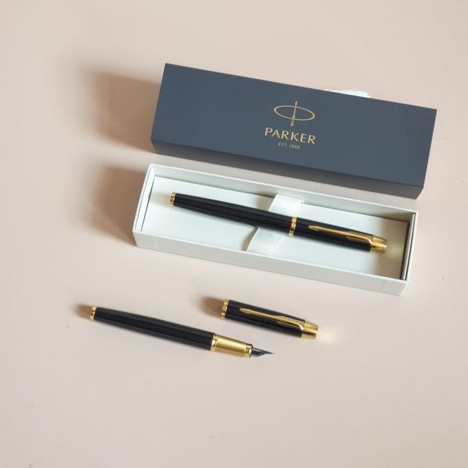 

Produk Baru!! Pulpen Parker Original IM LQ Black CT ( Klip Silver) Fountain Pen