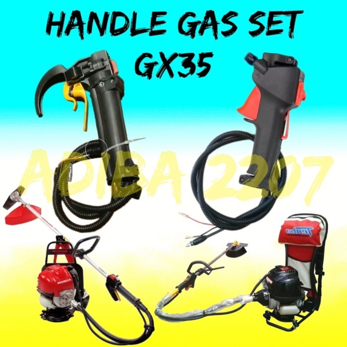 Handle handel gas komplit mesin potong rumput