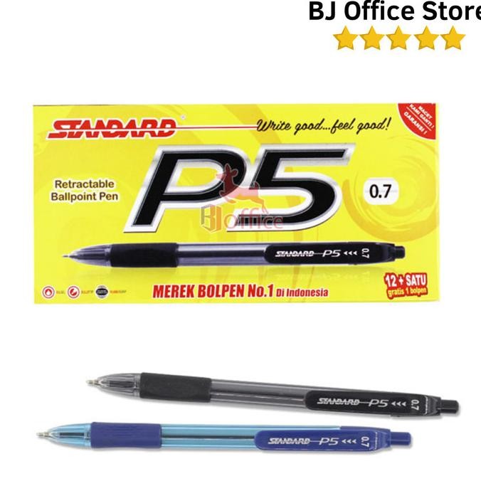 

Produk Baru!! BALLPOINT STANDARD P5 / PULPEN P5 STANDARD 0.7 MM / Lusin
