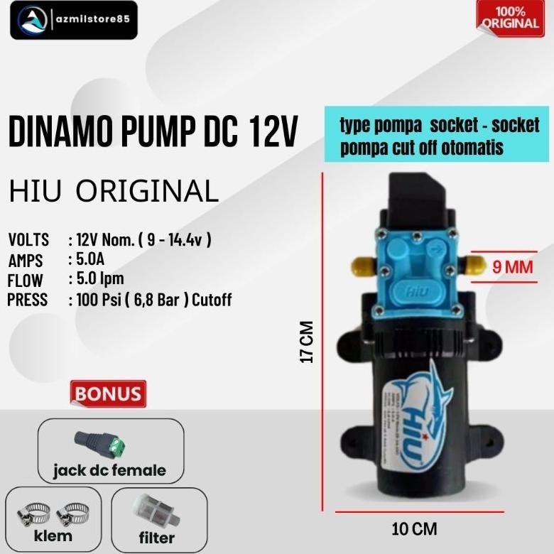 TRENDING DINAMO HIU PUMP DC 12 V POMPA AIR CUCI MOTOR MOBIL SPRAYER STEAM JET CLEANER