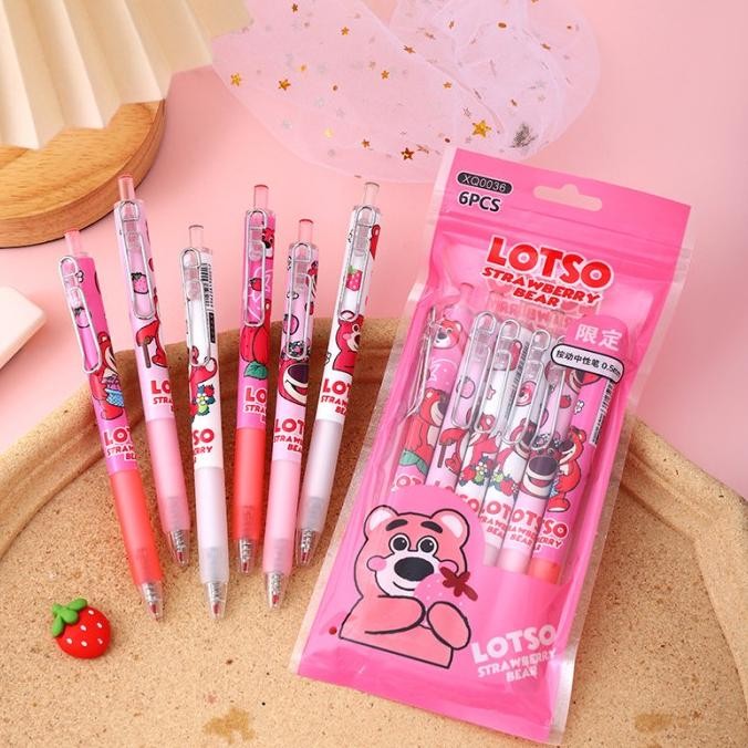 

Produk Baru!! 6PCS PULPEN GEL MEKANIK 0.5MM / Pen Mekanik Motif Cartoon Sanrio dkk