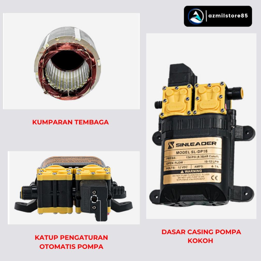 DISKON DINAMO PUMP DUAL PUMP SINLEADER SL - DP16 / SL - DP24-4949J(AZ) DINAMO POMPA DC 12V