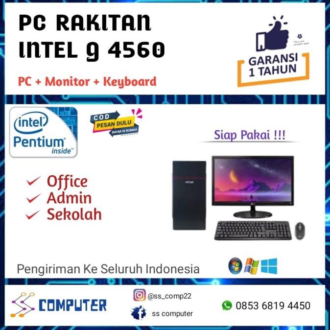 Paket PC Komputer Rakitan 1 set Lengkap Intel G 3250