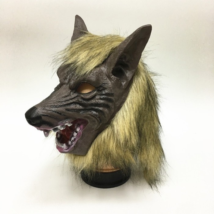 Termantab] Topeng Serigala Latex / Latex Mask Wolf / Topeng Halloween / Sarung Tangan Cakar Serigala