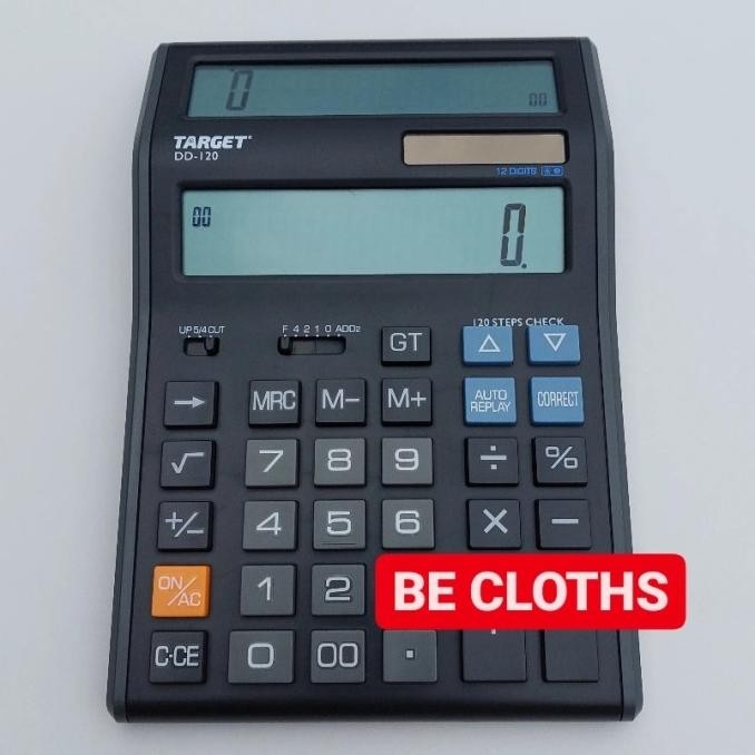 

dh-68 Target DD-120 Kalkulator 2 Layar Check Correct DUAL LCD Unik Keren Premium