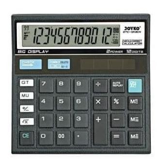

lij-56 Kalkulator Joyko 12 Digit Check Correct DTC-1313ch/Calculator 2 power Premium