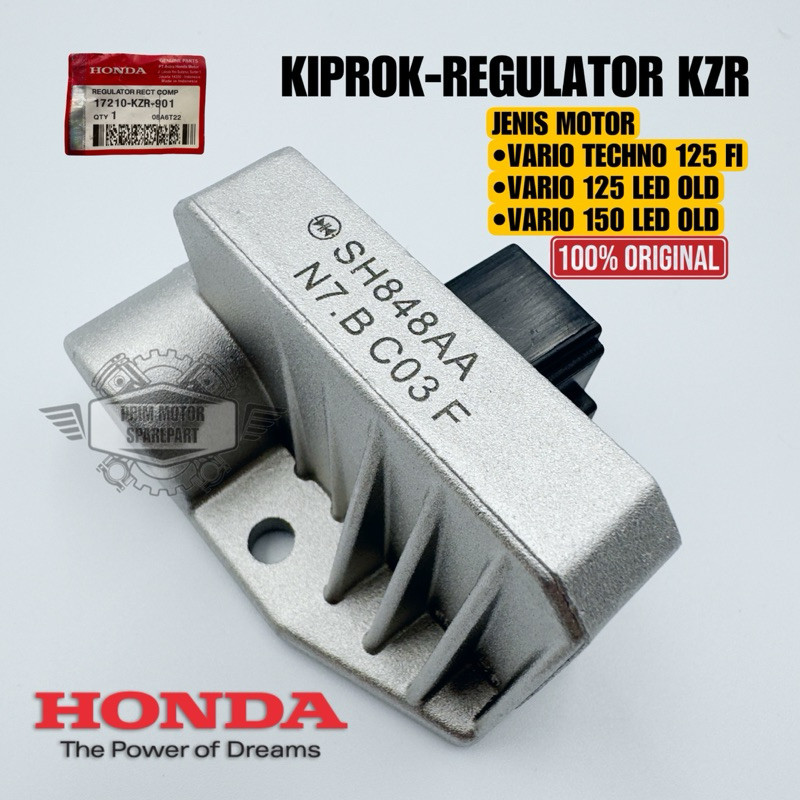 ORIGINAL KIPROK REGULATOR KZR VARIO TECHNO 125 FI, VARIO 150 LED OLD, VARIO 125 LED OLD KUALITAS