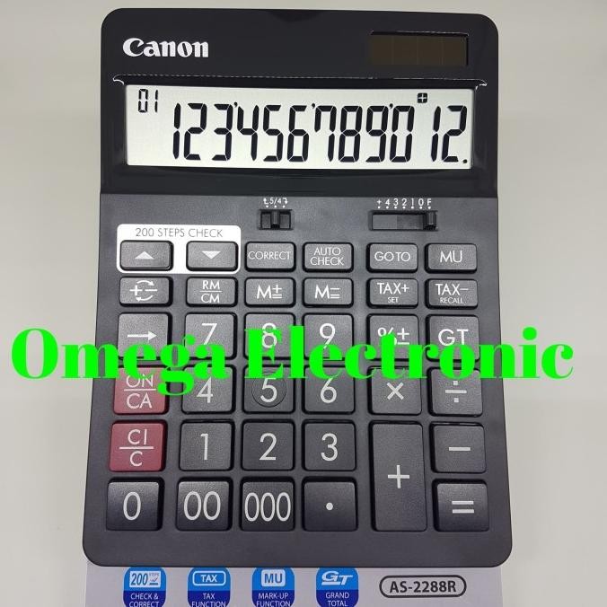 

gf-5 Canon Calculator AS-2288R - Check & Correct Kalkulator 12 Digits Viral