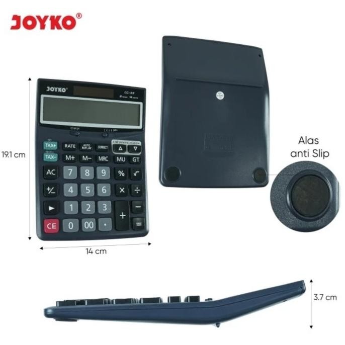 

ed-7 Kalkulator JOYKO CC 33 14 Digit Calculator Big Display CC33 Anti Slip Termurah