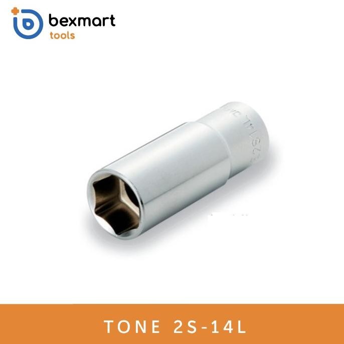 Murah Tone Deep Socket Type 2S-14L,1/4inch 14mm Japan,Kunci Shock bex90 Buru Order