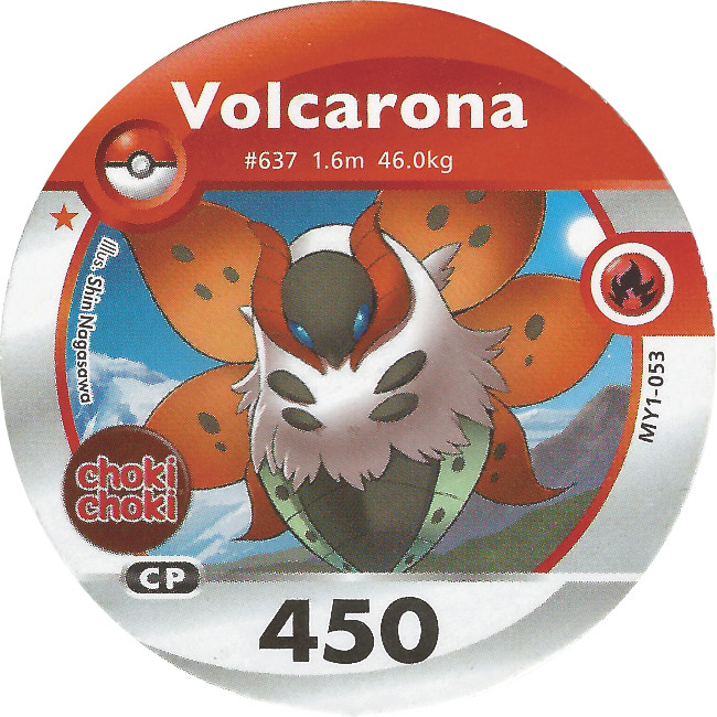 Kartu Pokemon Medalion Choki Choki Volcarona