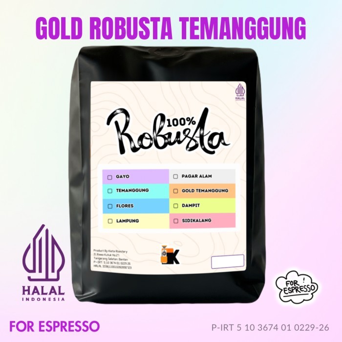 

Kopi Gold Robusta Temanggung 1Kg