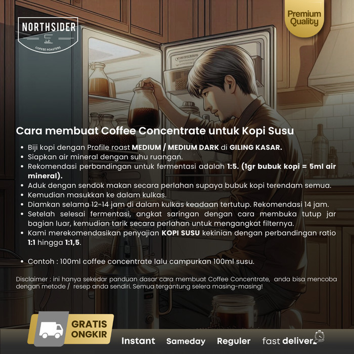 

Northsider Kopi Arabika Robusta Black Onyx Espresso Blend Coffee