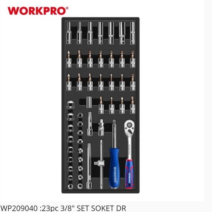 Update Workpro WP209040 Socket Tool Set 23 PC 3/8" bex90 Segera Dapatkan