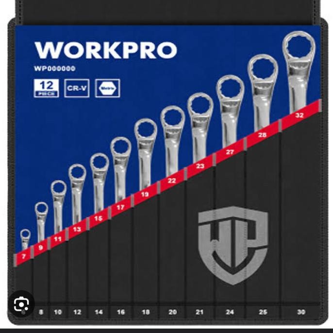 Workpro WP202510 Double Ring Wrench Set 12pc bex90 Murah