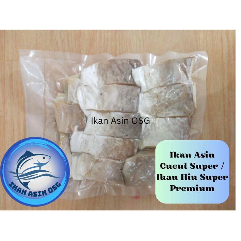 

ikan asin cucut super / daging hiu super premium 1 kg produk sudah dipotong)