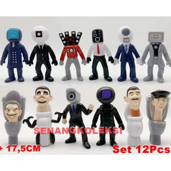Figure Mainan Anak Skibidi Toilet Camera Man Tv Speaker Man Set BS01