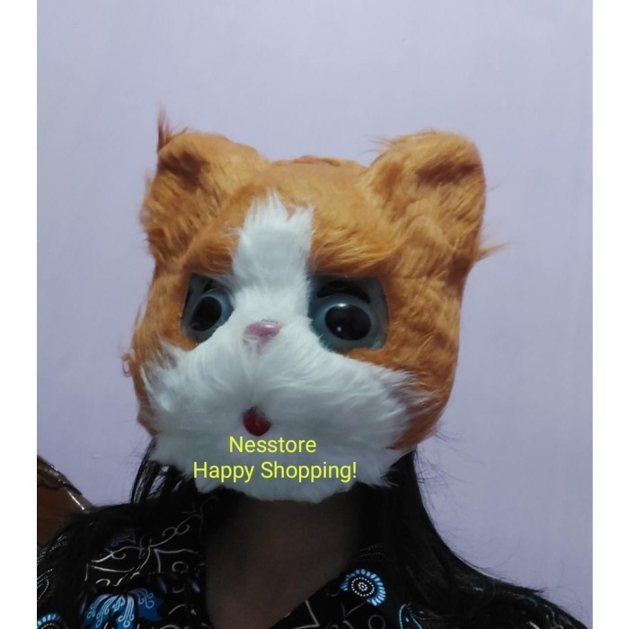 Topeng Kucing Lucu Cute Cat Halloween Cosplay