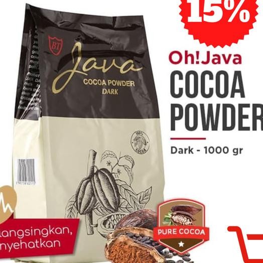 

Oh!Java Dark Cocoa Powder 1000G Dark Chocolate| (Bukan Repa)