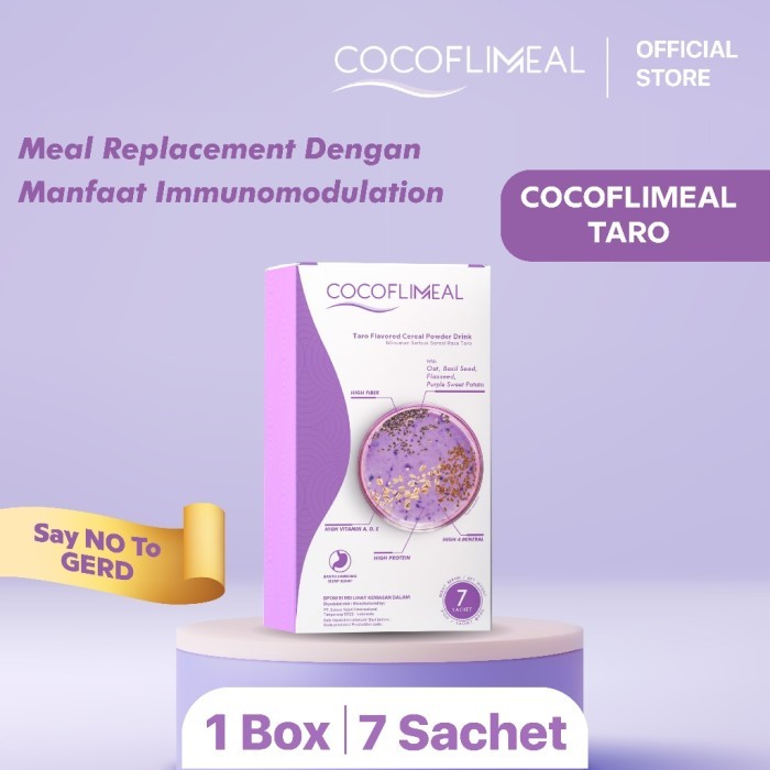 

PRODUK TERBATAS KIMINOTO Cocoflimeal Taro Meal Replacement Say No To Gerd
