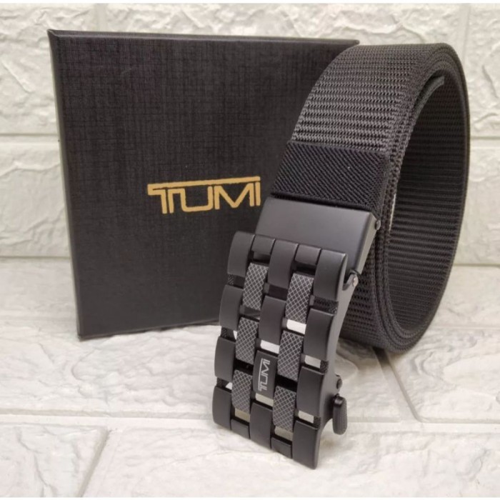 Terlaris Ikat Pinggang Pria Double Ring Kulit Asli Elastis Anti Metal Detector SALE