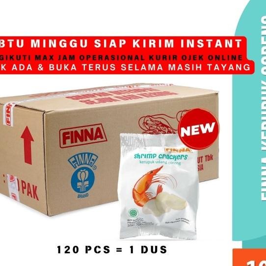 

1 Dus Kerupuk Matang Finna Udang Goreng Siap Saji Shrimp 10Gr X 120Pcs