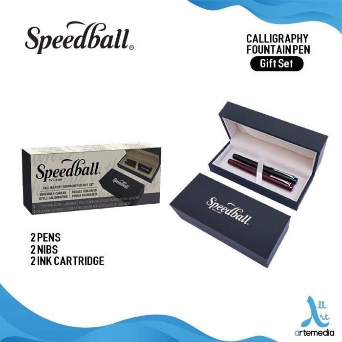

Pena Kaligrafi Speedball Gift Set Calligraphy Fountain Pen Original