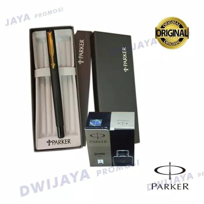 

pulpen parker fountain black + refill Original