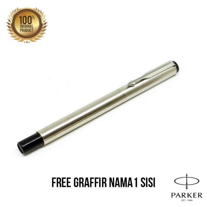 

Pulpen Parker Stainless Steel Vector Ballpoint/ Roller Ball / Fountain Original