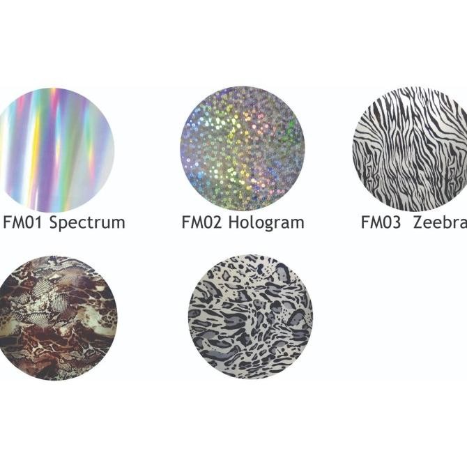 

Sticker Baju / Polyflex Foil Korea Motif (Spectrum - Hologram - Dll)