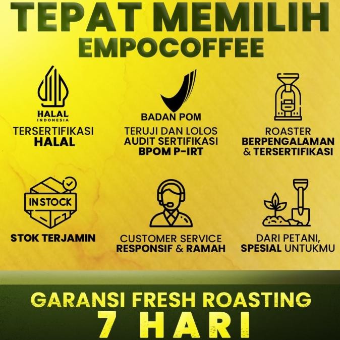 

Kopi Arabika Aceh Gayo Sumatra Arabica Coffee Bean Coffe Beans 200 Gr