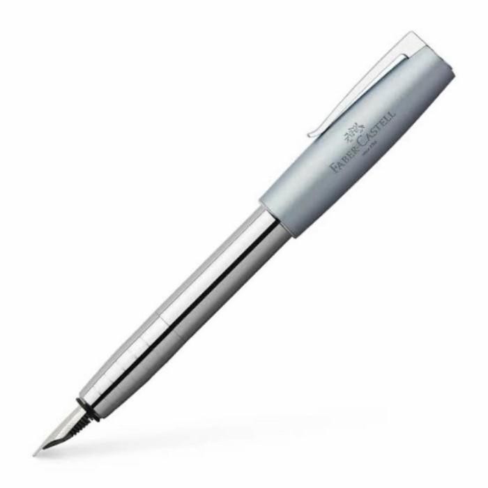 

Promo / Faber-Castell || Loom Metalic 'New' Light Blue Fountain Pen Non Cod Original