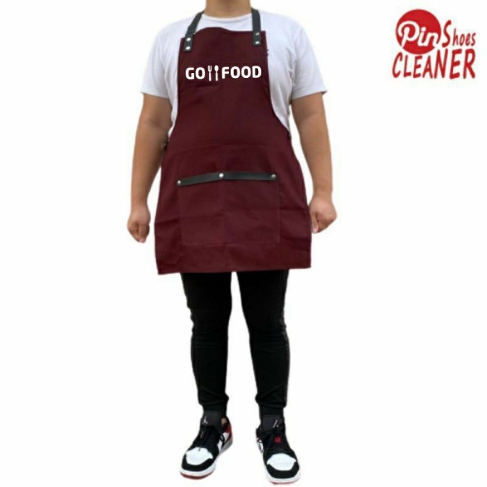 Celemek Gofood - Go Food - Grab Food - Grabfood - Apron - Clemek Masak