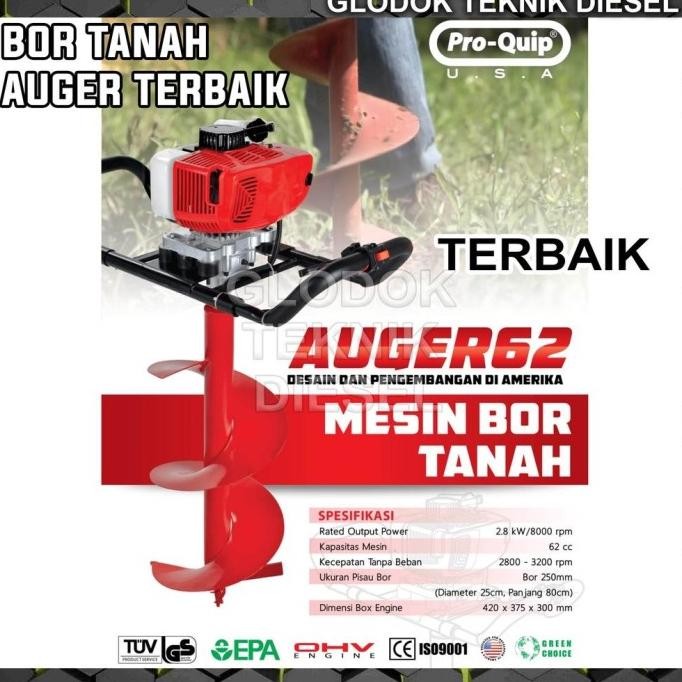 Mesin Bor Tanah 25 Cm Proquip Auger 58 / Mesin Bor Tanah Proquip