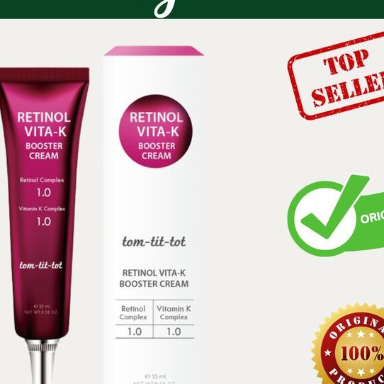 Tom Tit Tot Retinol Vita-K Booster Cream 35Ml Tom-Tit-Tot Krim Wajah